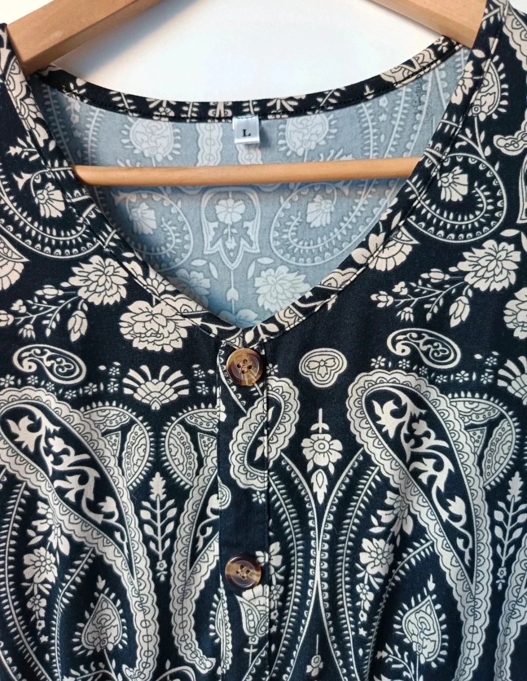Vestido leve de verão impresso L paisley – photo 2